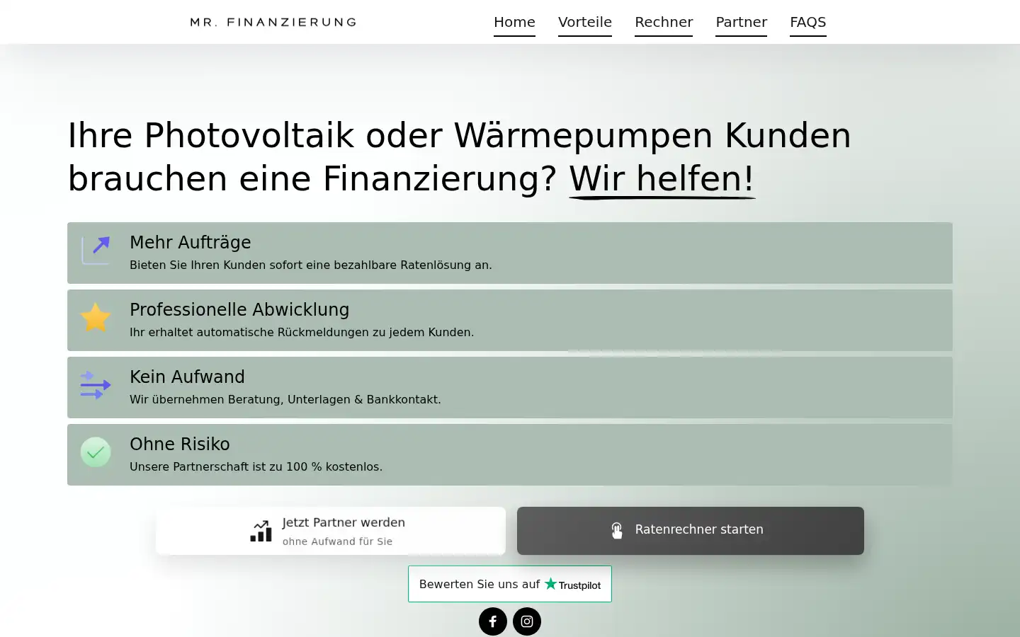 Screenshot of mr-finanzierung.de