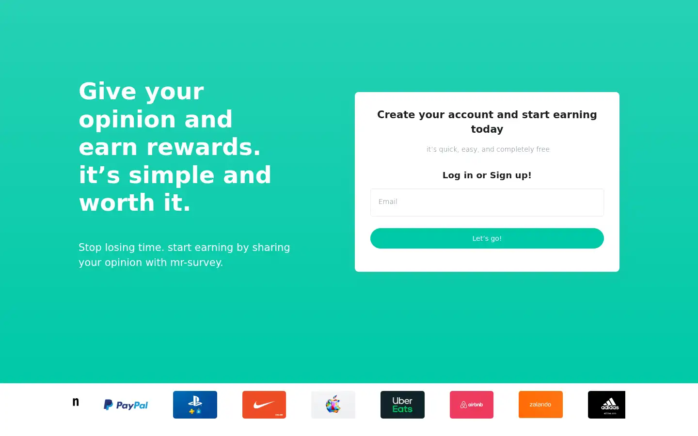 Screenshot of mr-survey.com