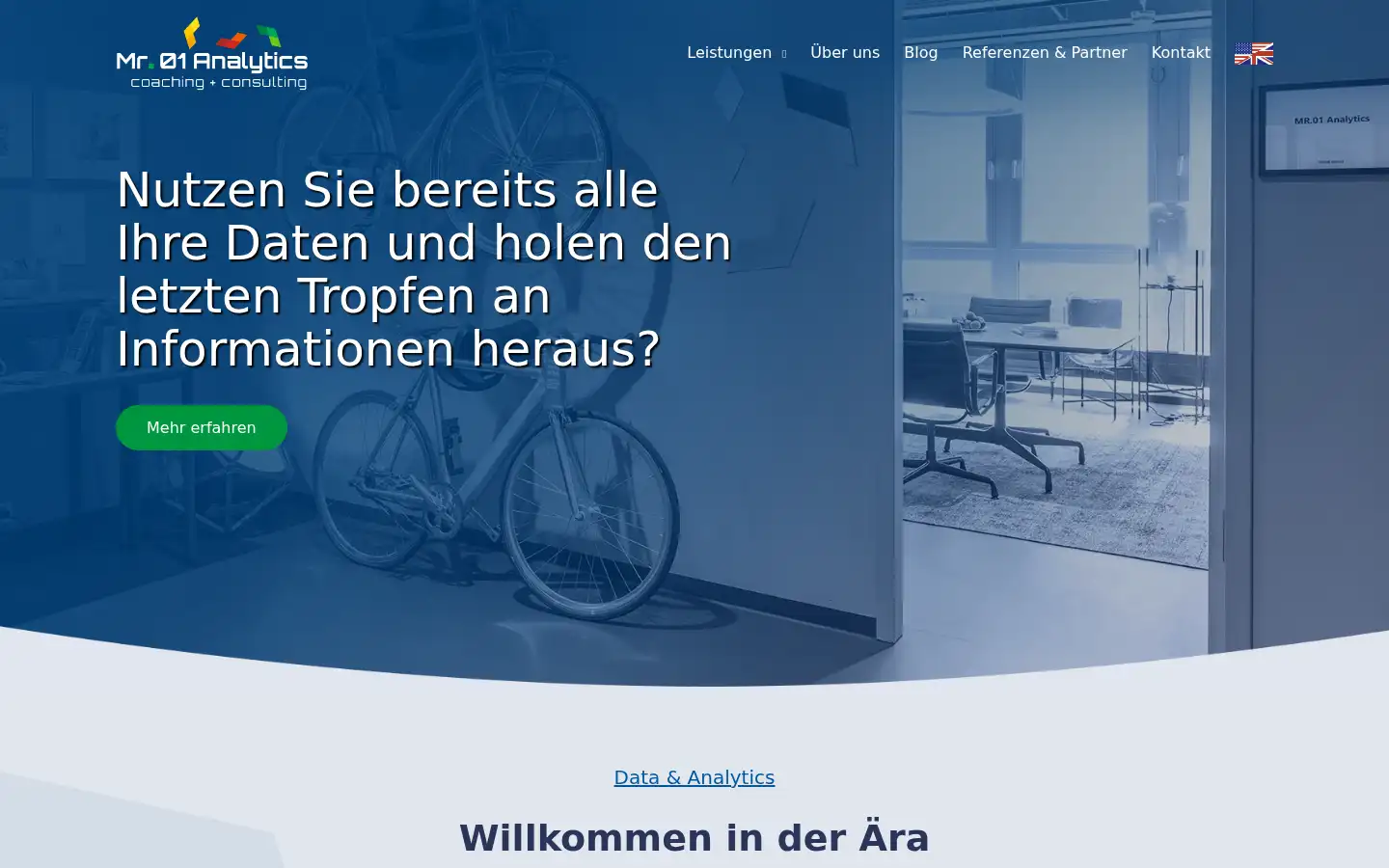 Screenshot of mr01analytics.de