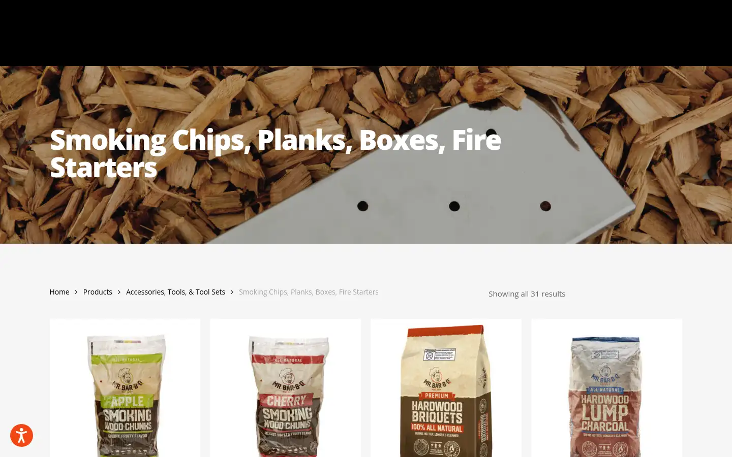 Screenshot of mrbarbq.com