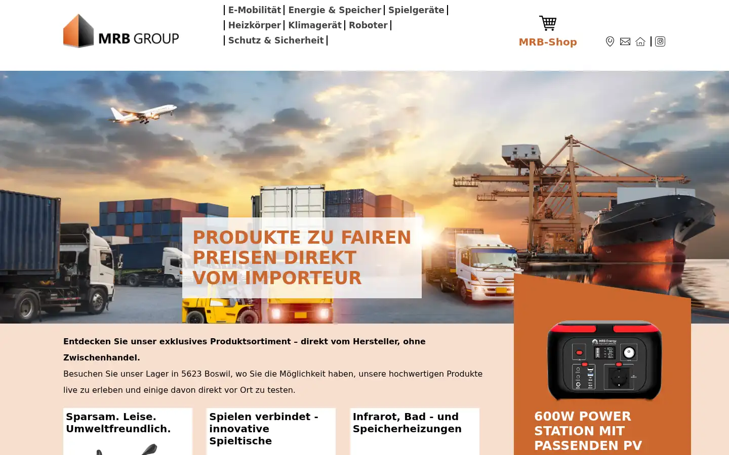 Screenshot of mrbgroup.ch