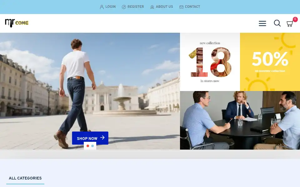 Screenshot of mrcome.com