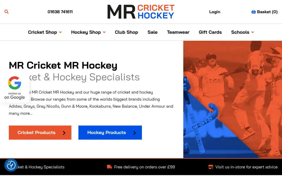 Screenshot of mrcrickethockey.com