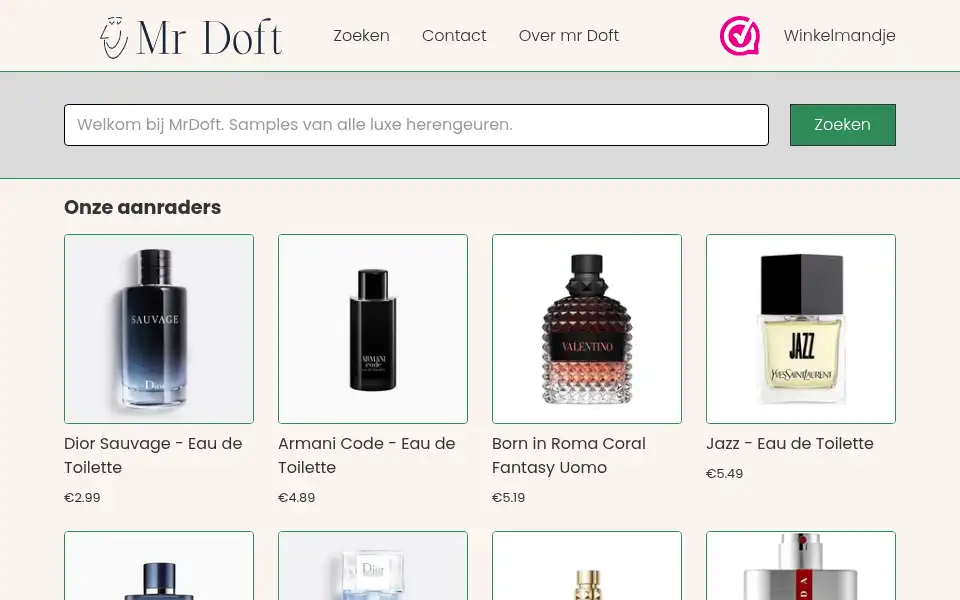 Screenshot of mrdoft.nl