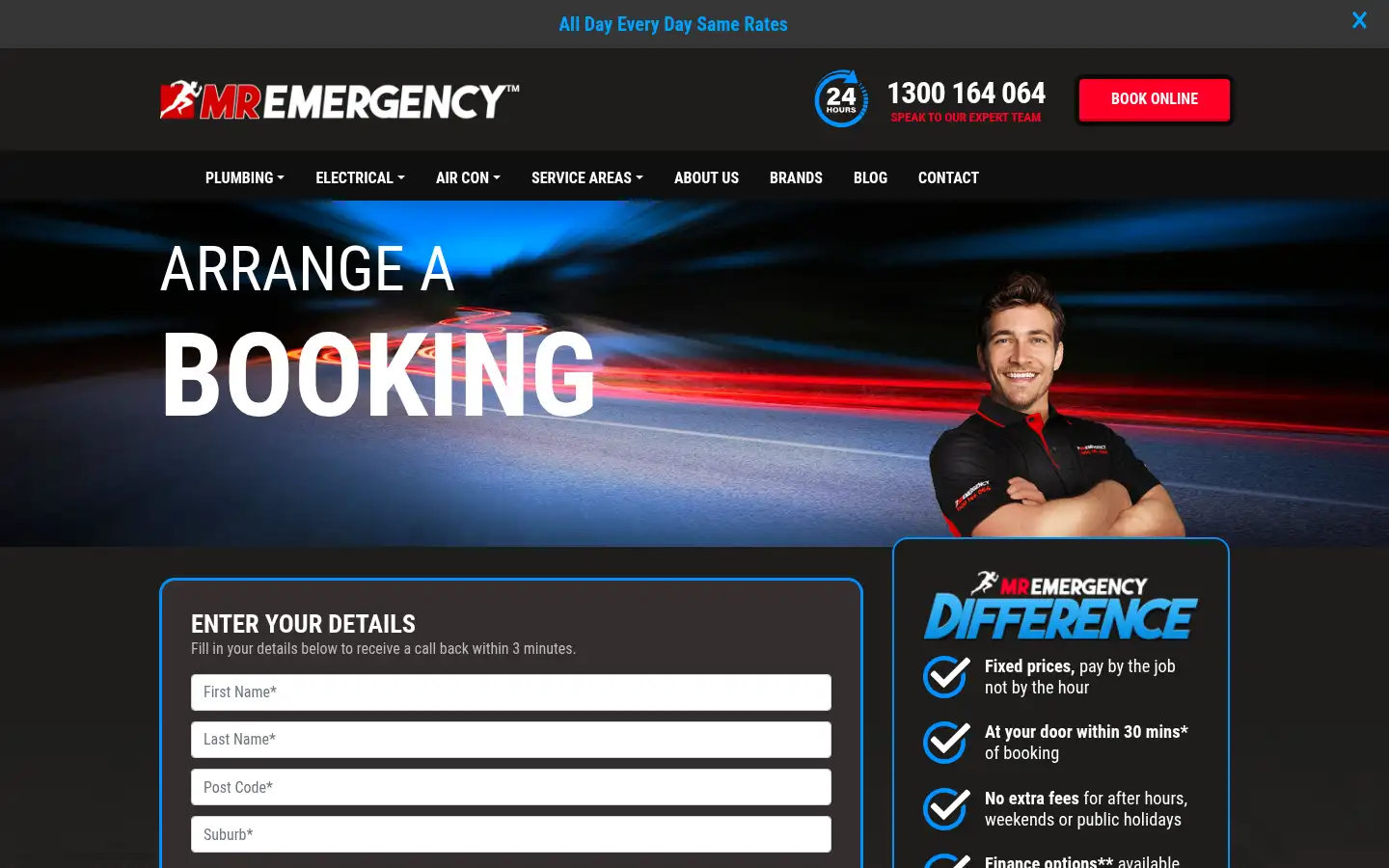 Screenshot of mremergency.com.au
