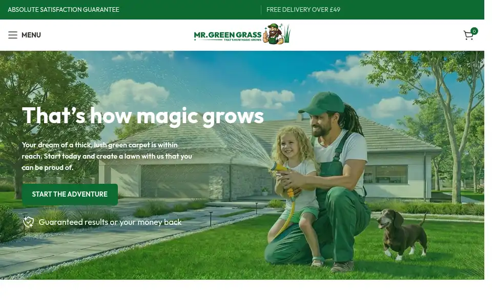 Screenshot of mrgreengrass.co.uk