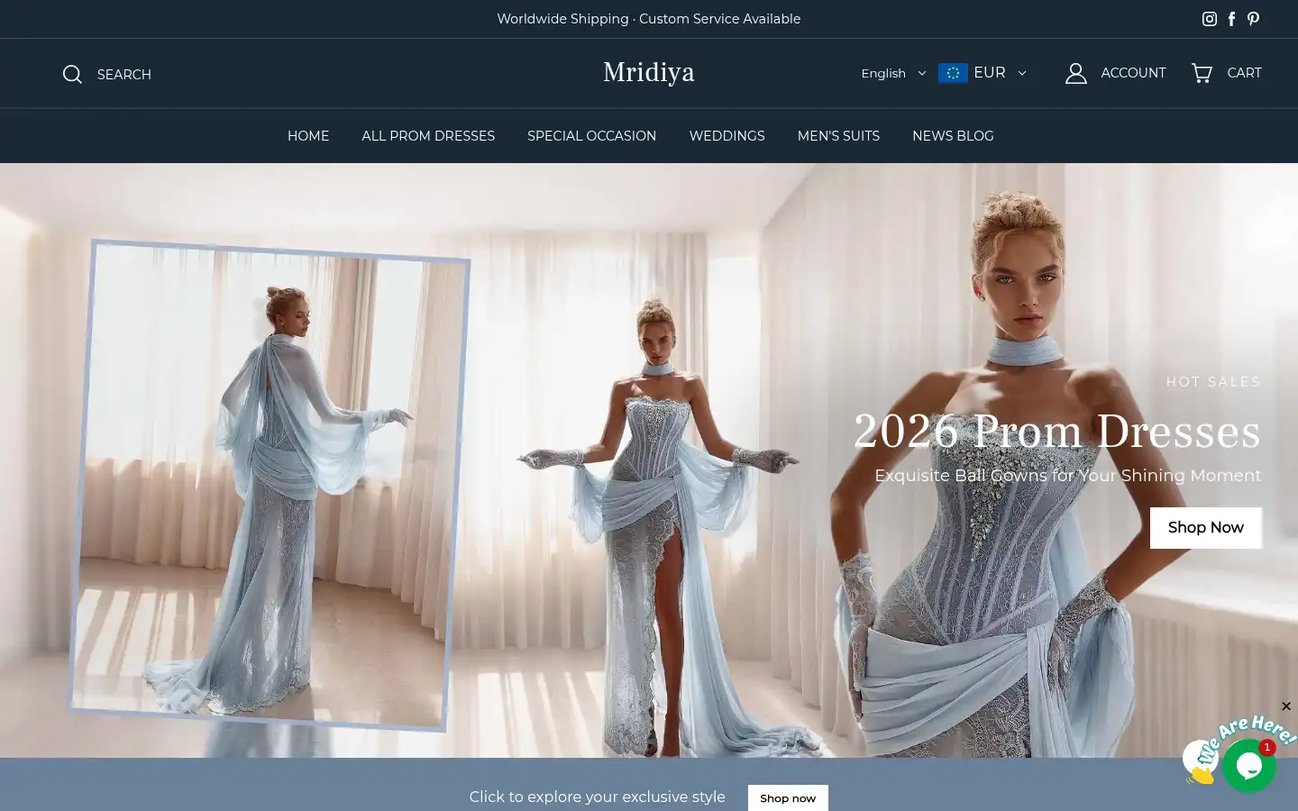 Screenshot of mridiya.com