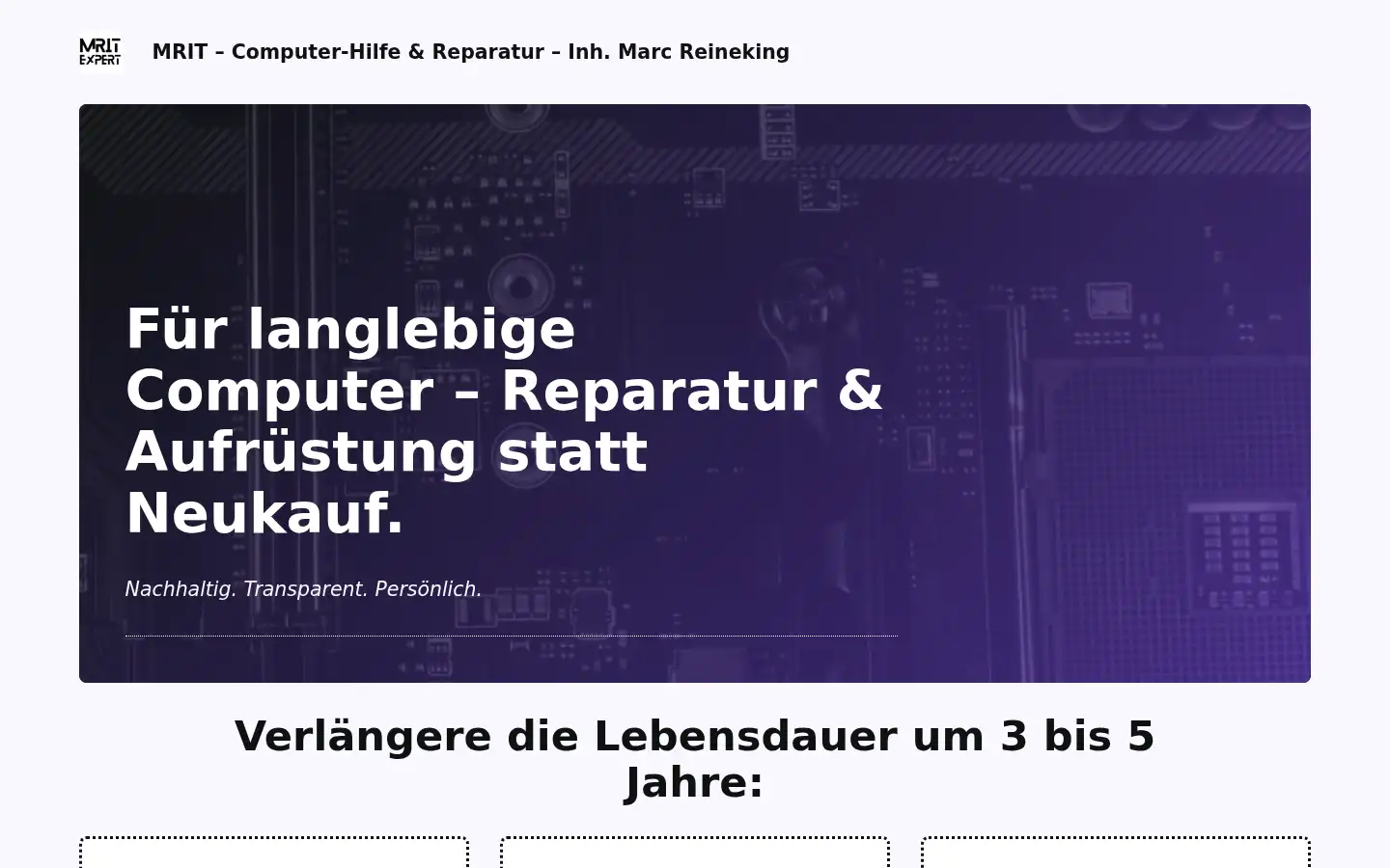 Screenshot of mrit.expert