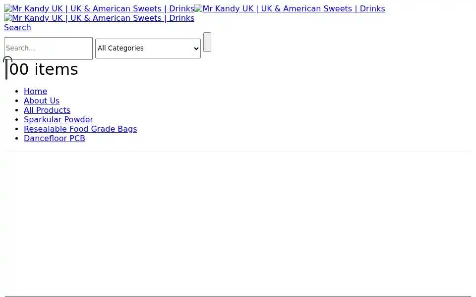 Screenshot of mrkandyuk.co.uk