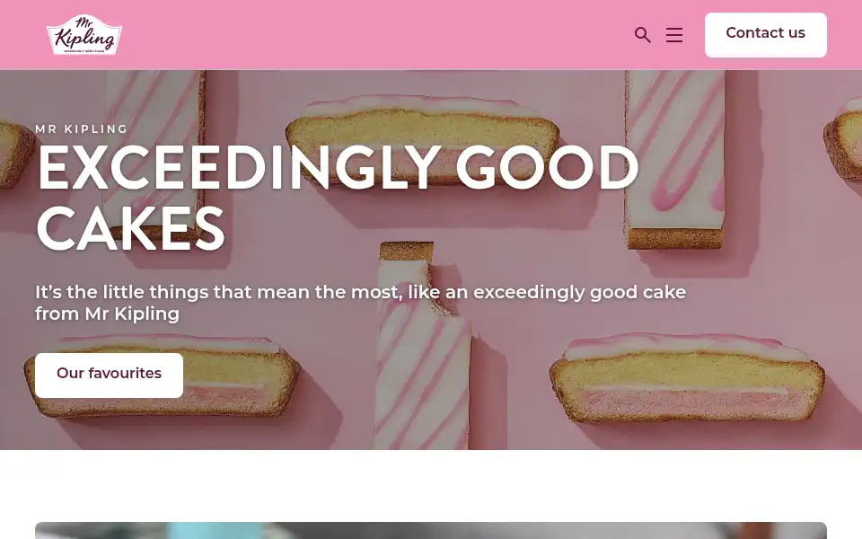 Screenshot of mrkipling.co.uk