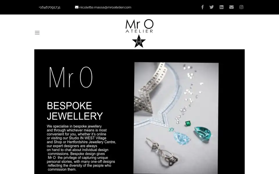 Screenshot of mroatelier.com