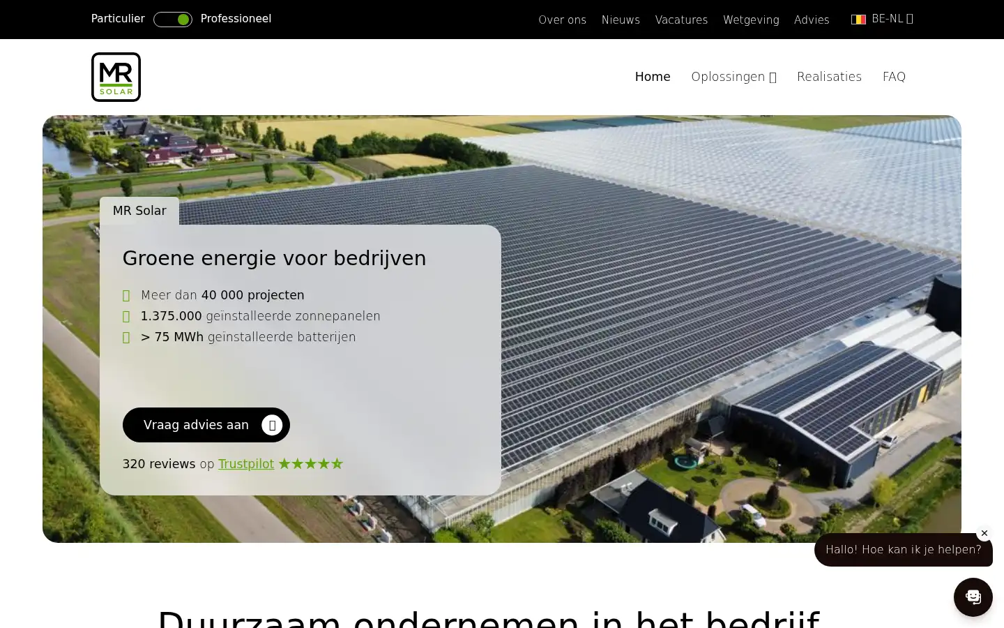 Screenshot of mrsolar.be