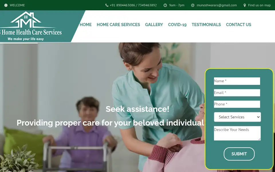 Screenshot of mrsservices.in