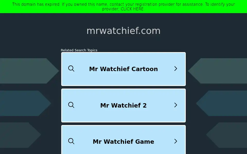 Screenshot of mrwatchief.com