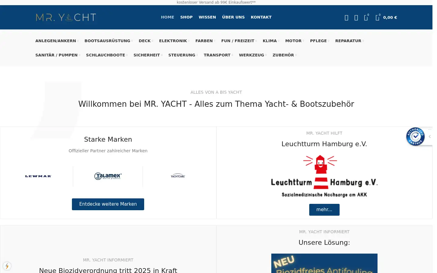 Screenshot of mryacht.de