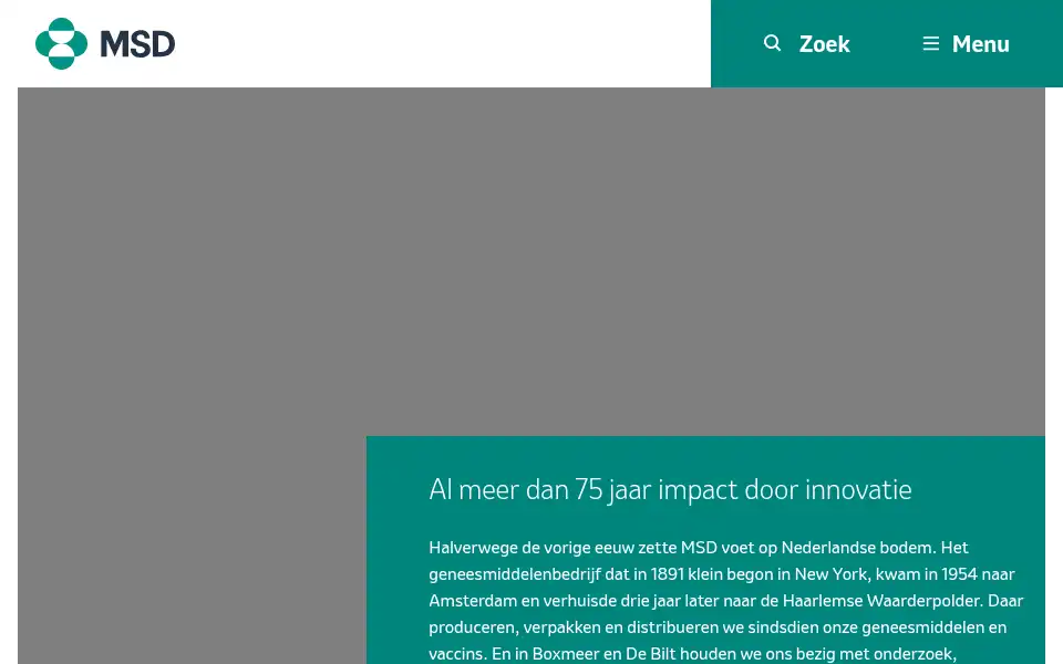 Screenshot of msd.nl