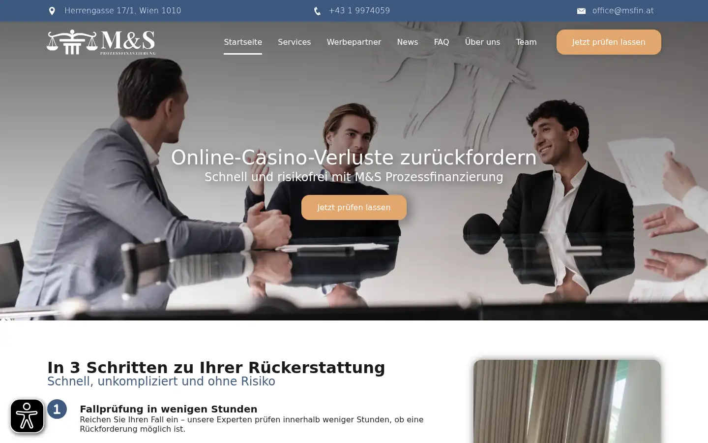 Screenshot of msfin.at