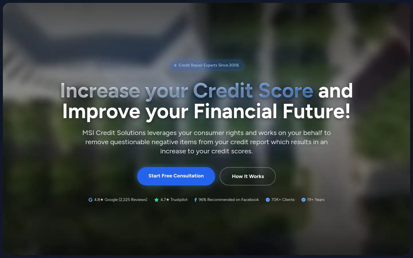 Screenshot of msicredit.com