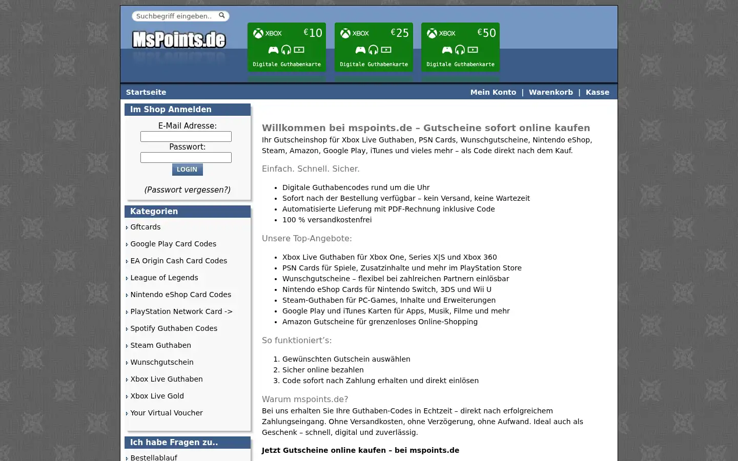 Screenshot of mspoints.de