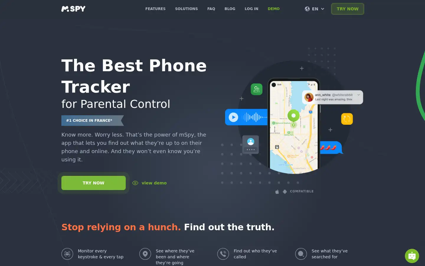 Screenshot of mspy.com
