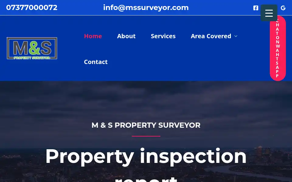 Screenshot of mssurveyor.com