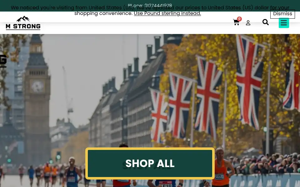 Screenshot of mstrong.co.uk