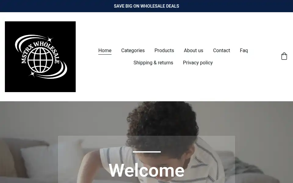 Screenshot of mstrxwholesalellc.com