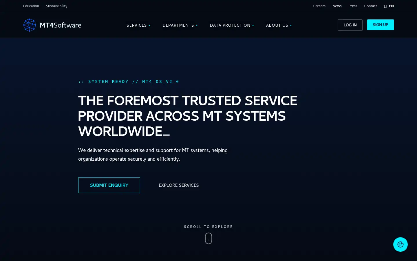 Screenshot of mt4software.com