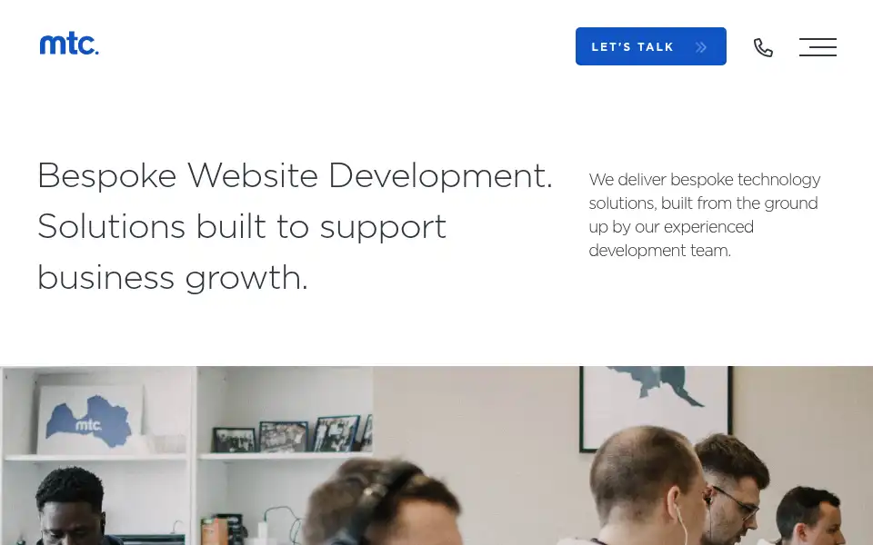 Screenshot of mtc.co.uk