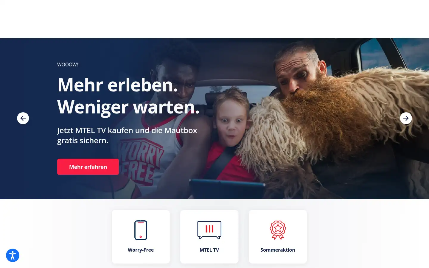 Screenshot of mtelgermany.de