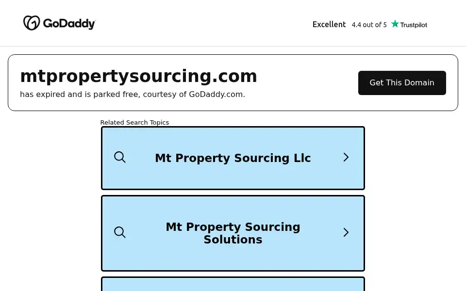 Screenshot of mtpropertysourcing.com