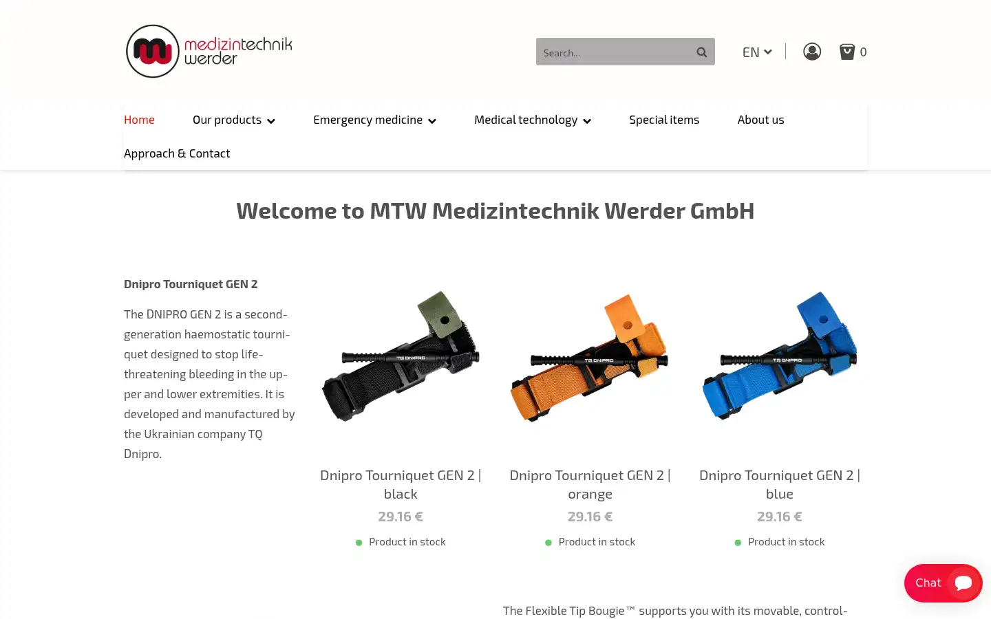 Screenshot of mtwshop.de