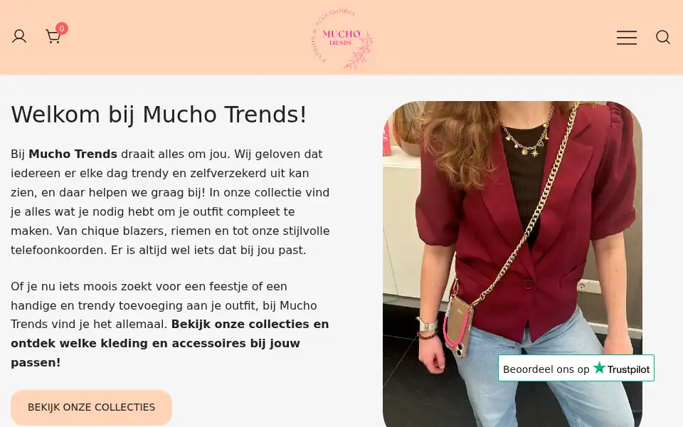 Screenshot of muchotrends.nl