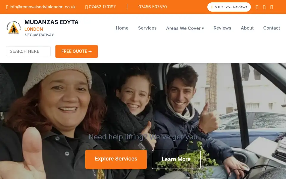 Screenshot of mudanzasedyta-london.com