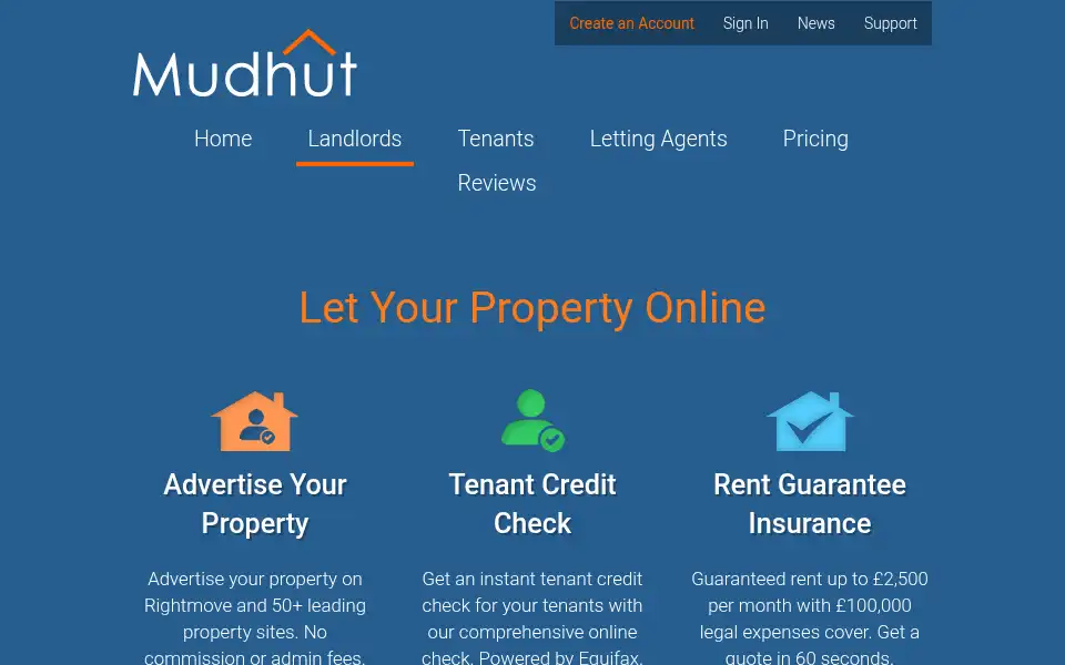 Screenshot of mudhut.com
