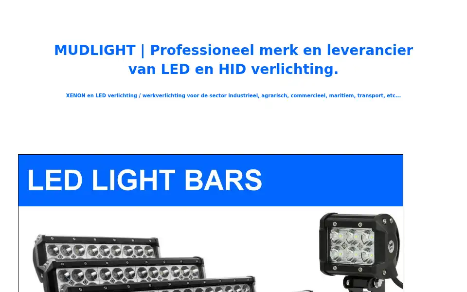 Screenshot of mudlight.nl