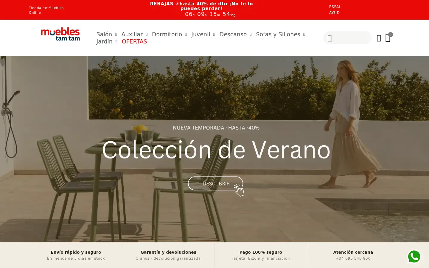 Screenshot of mueblestamtam.com