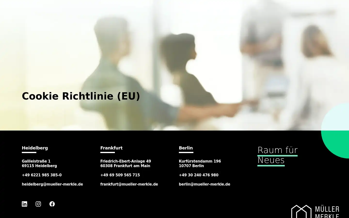 Screenshot of mueller-merkle.de