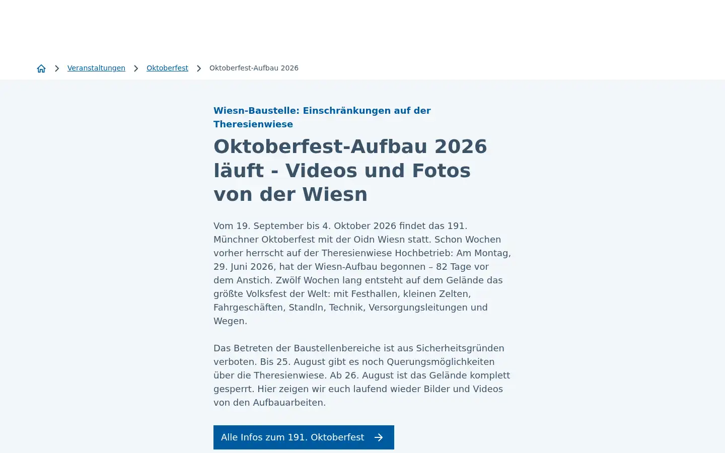 Screenshot of muenchen.de
