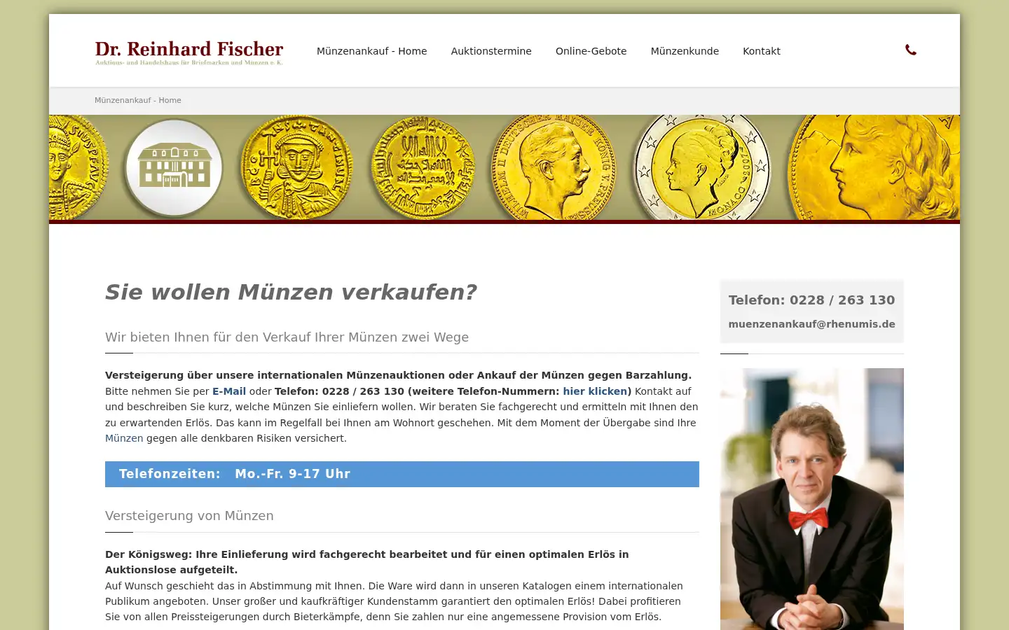 Screenshot of muenzenankauf.net