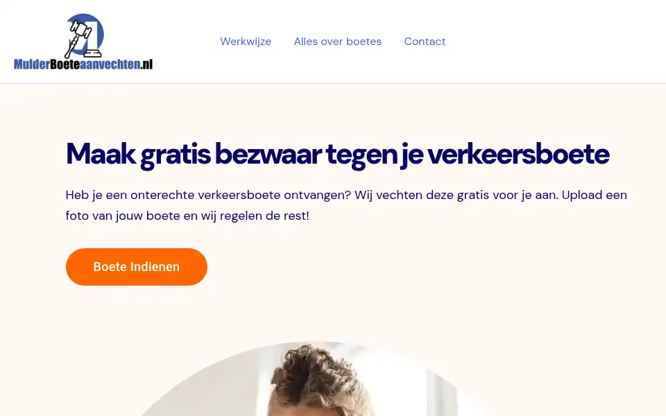 Screenshot of mulderboeteaanvechten.nl
