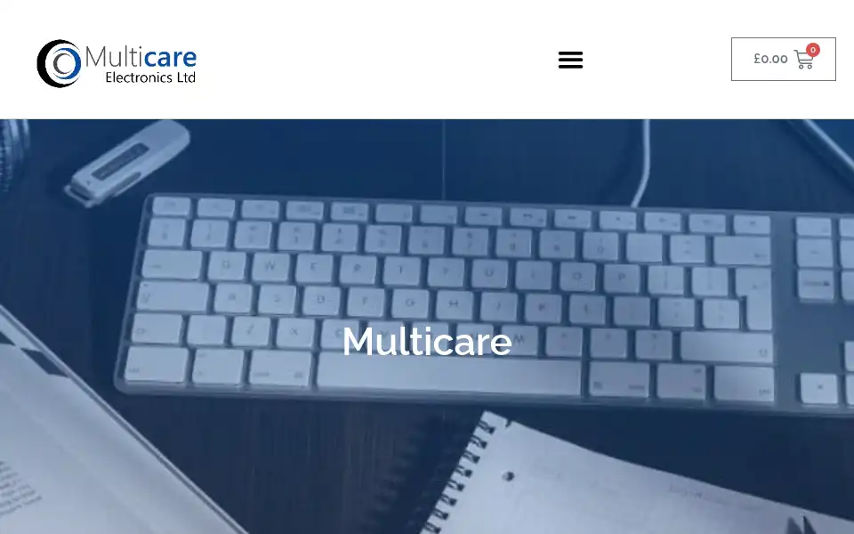 Screenshot of multicare.org.uk