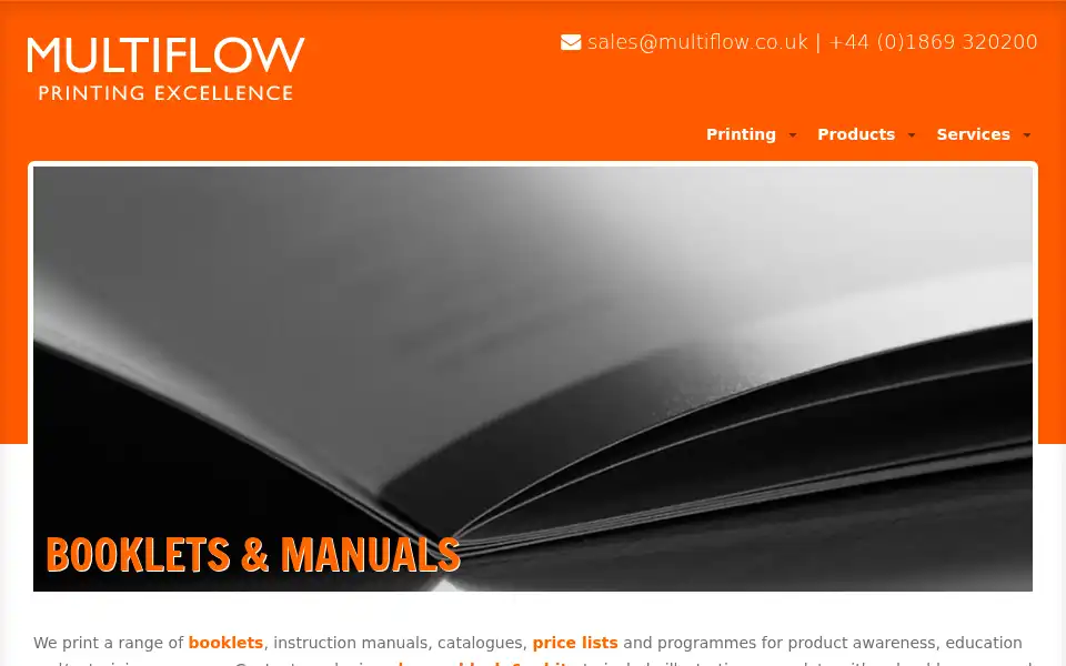 Screenshot of multiflow.co.uk