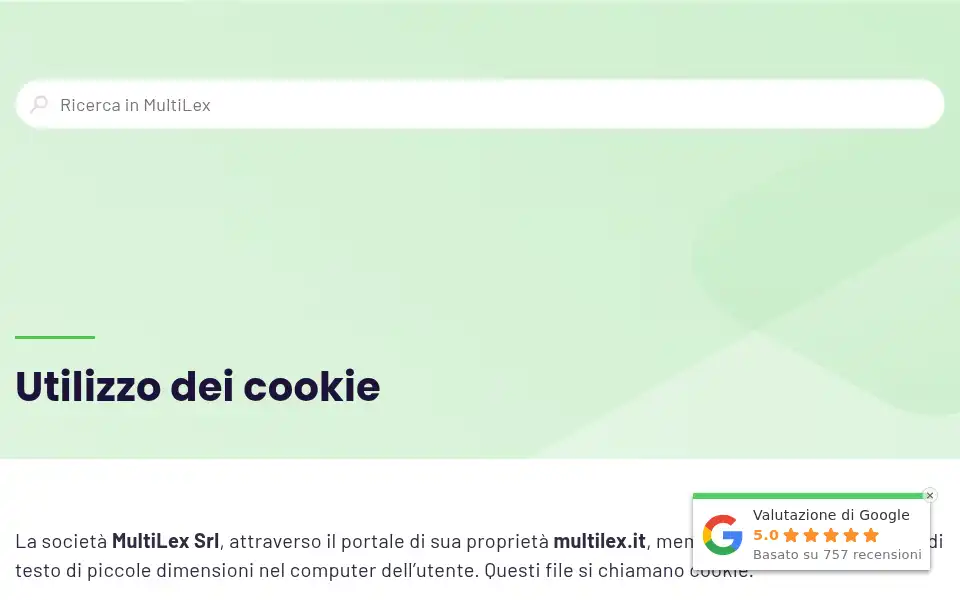 Screenshot of multilex.it