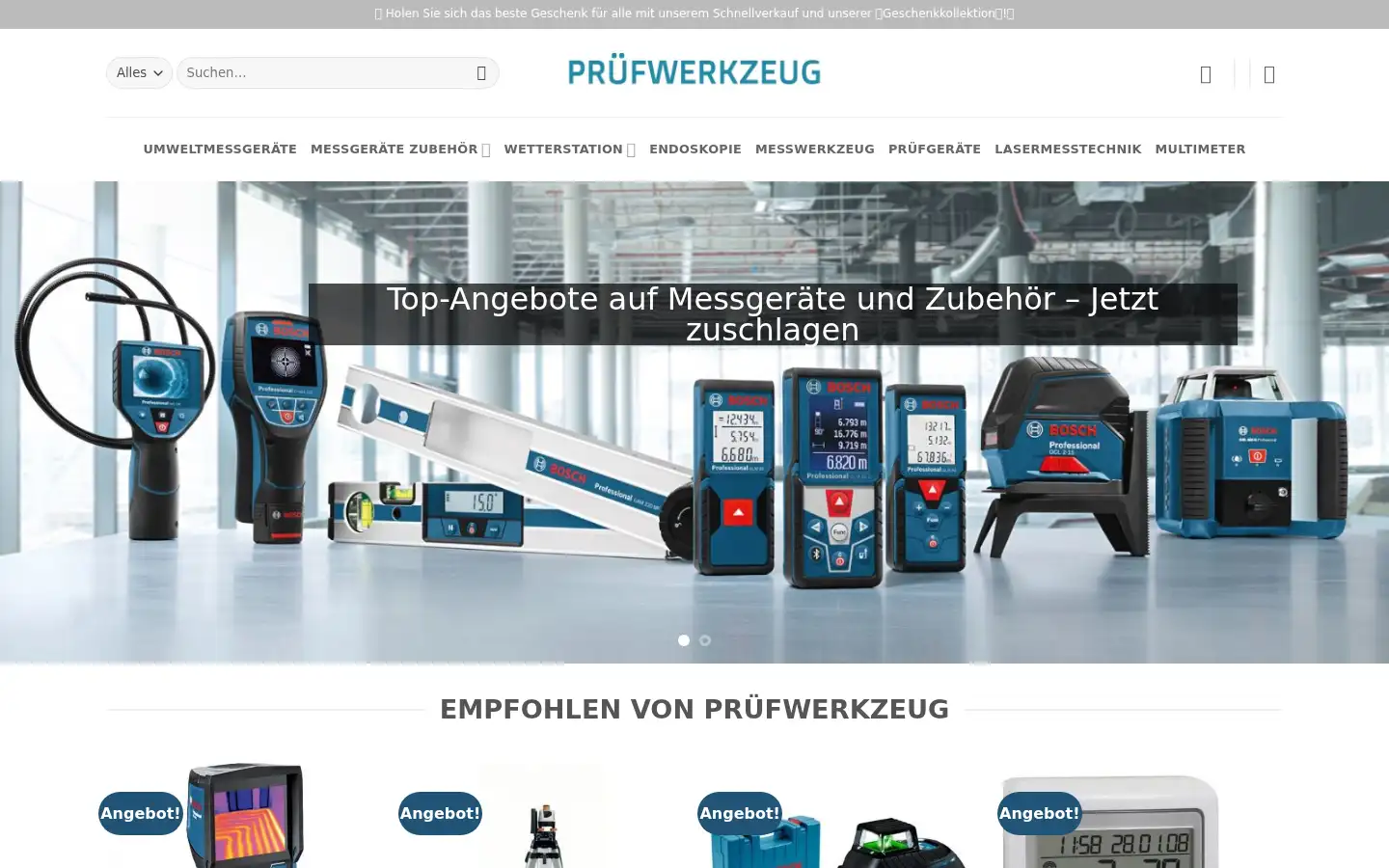 Screenshot of multimetershop.com