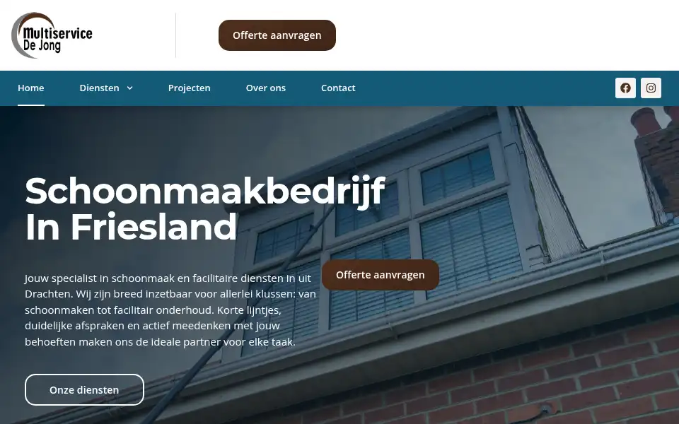 Screenshot of multiservicedejong.nl