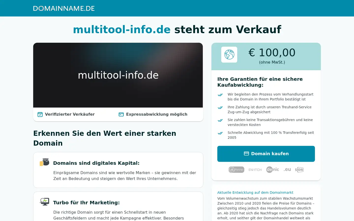 Screenshot of multitool-info.de