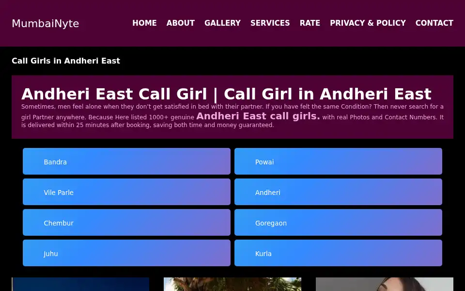 Screenshot of mumbainyte.com