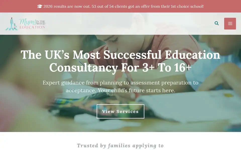 Screenshot of mumsinthewoodeducation.com