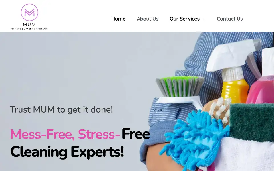 Screenshot of mumsolutions.co.uk